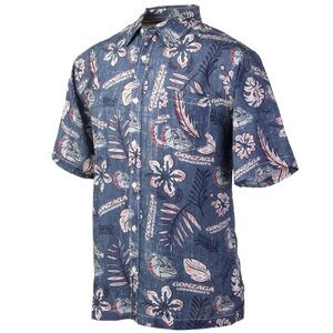Gonzaga Bulldogs Men's Vintage Floral Aloha button down Shirt XXXL NWT!